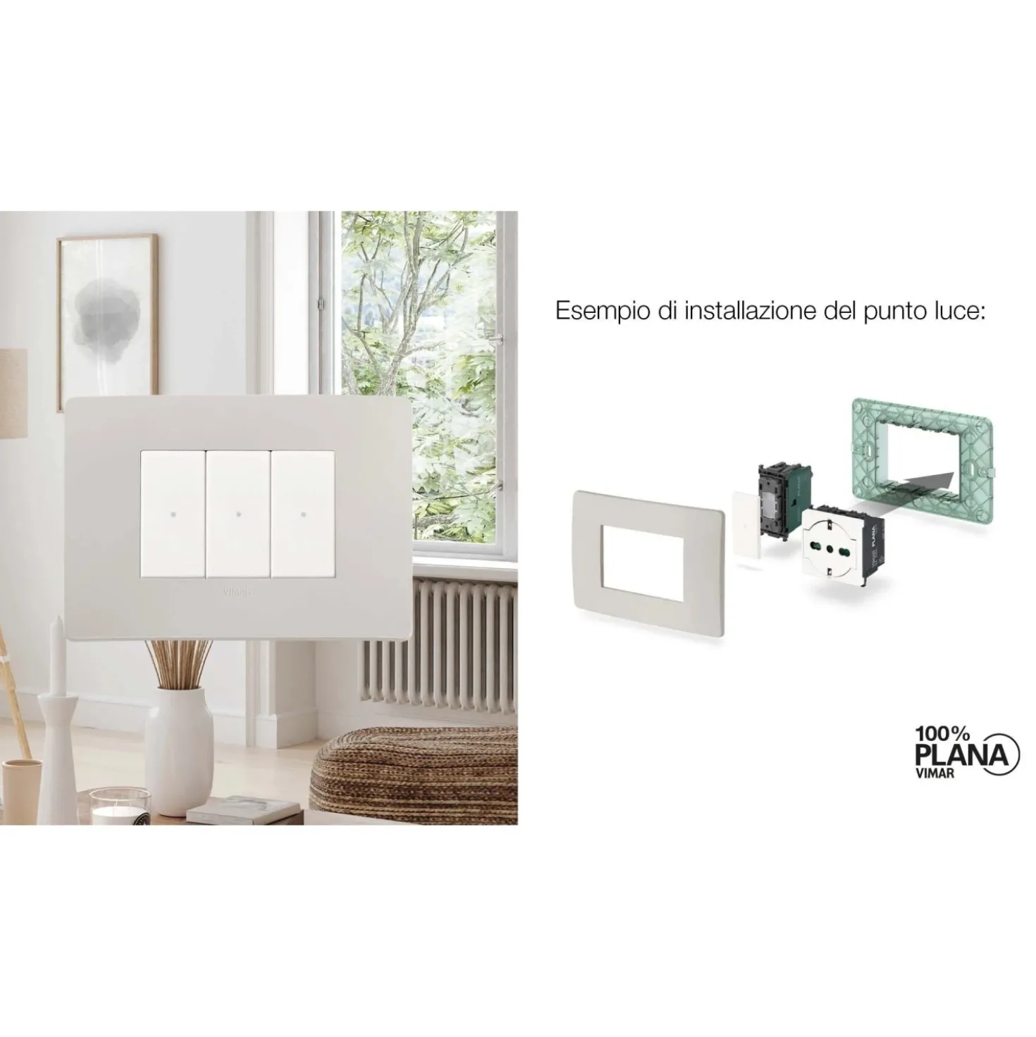 Deviatore 1 polo 10AX assiale bianco