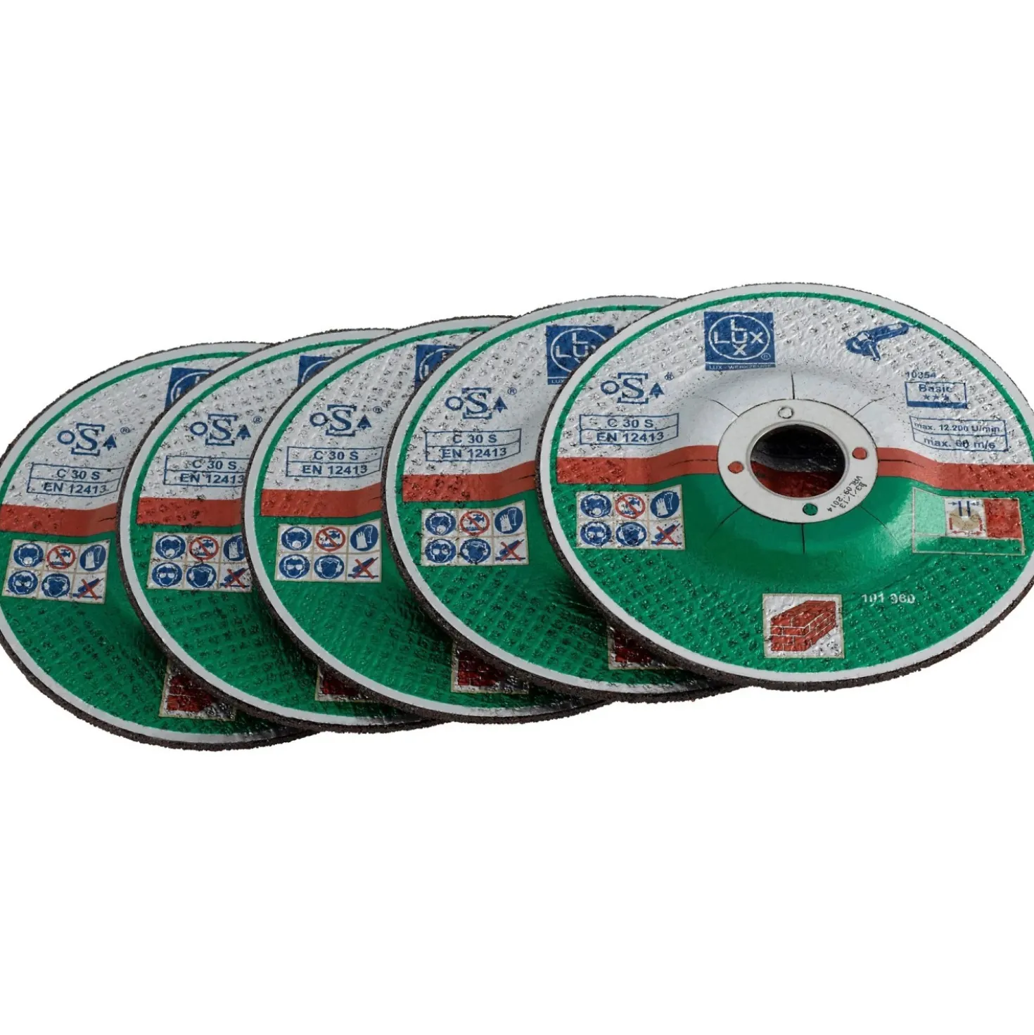 Dischi da taglio LUX-TOOLS per pietra Ø 115 mm 5 pz