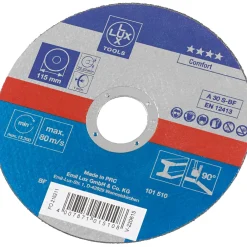 Disco da taglio in fibra LUX-TOOLS extrasottile Ø 115 mm
