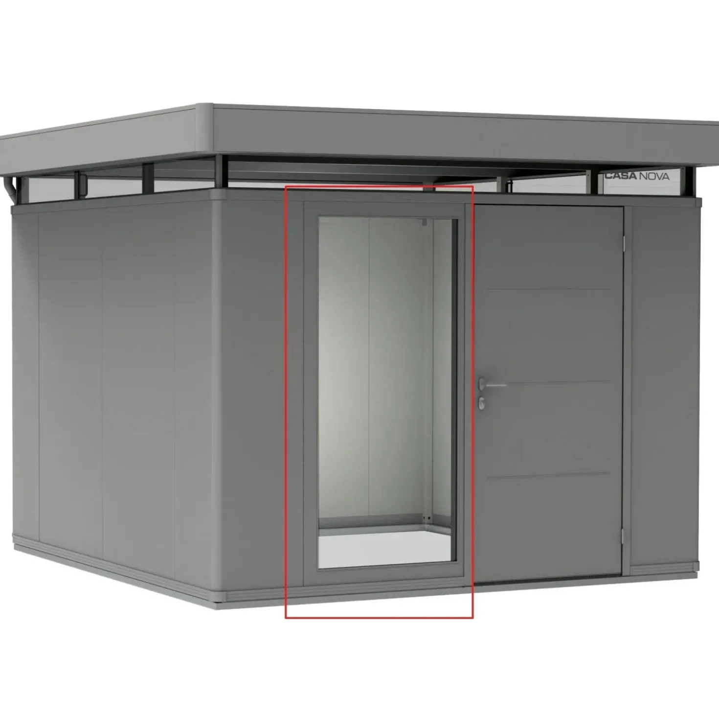 Elemento in vetro per CasaNova Biohort Grigio quarzo metallizzato