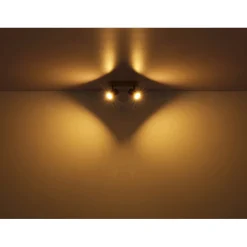 Faretto 4 luci Globo Robby 56x6x12 cm bianco