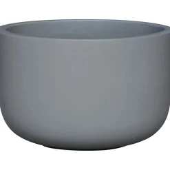 Fioriera da esterno OBI in fibra di vetro grigio Ø 22x14 cm