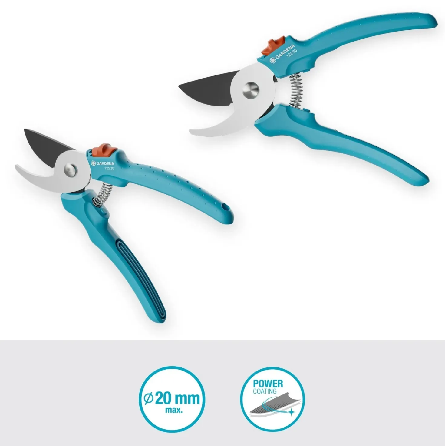 Forbici da potatura bypass EasyCut Gardena taglio fino a Ø 20 mm