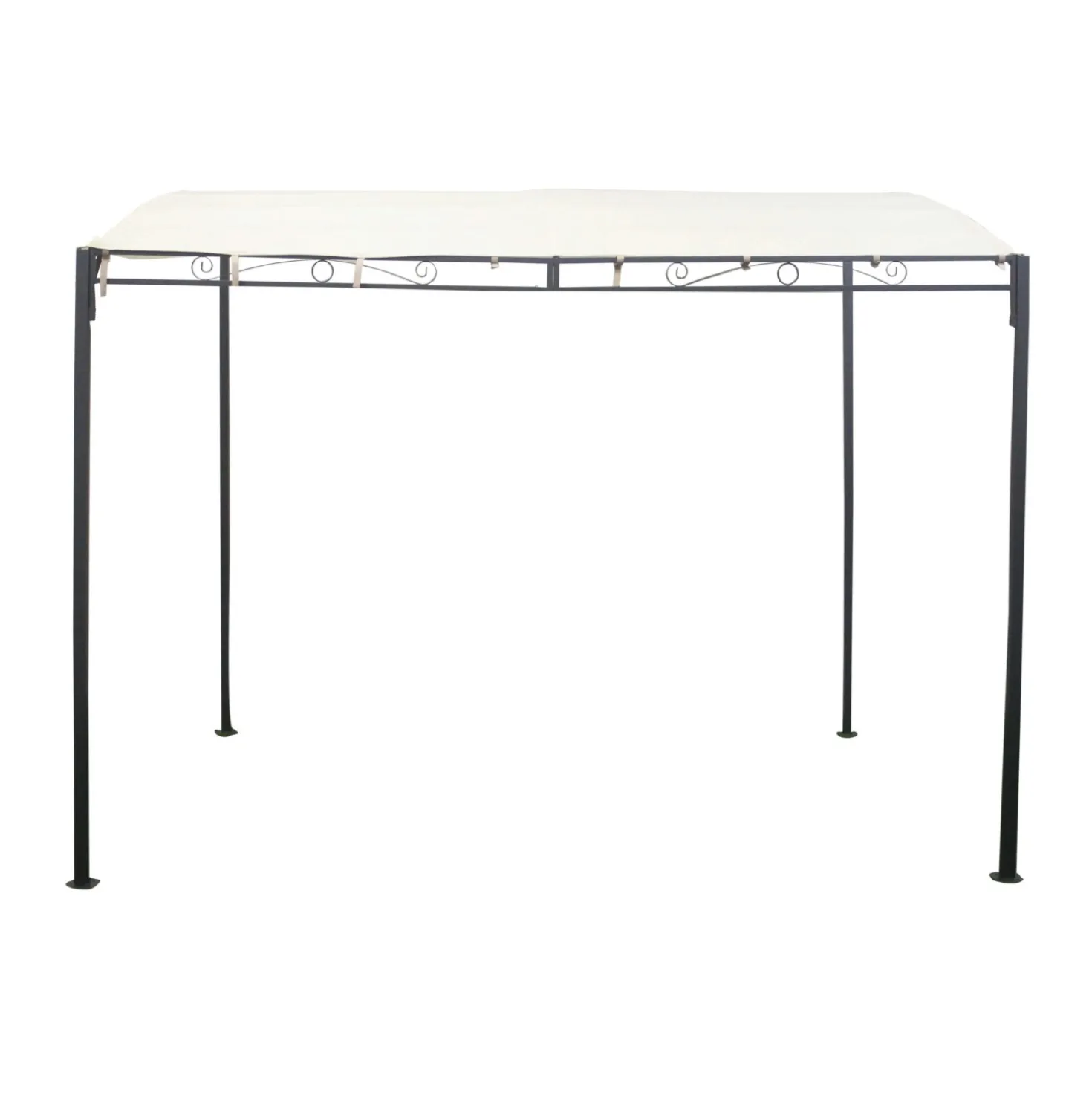 Gazebo pergola in acciaio e poliestere 240x300x250 cm