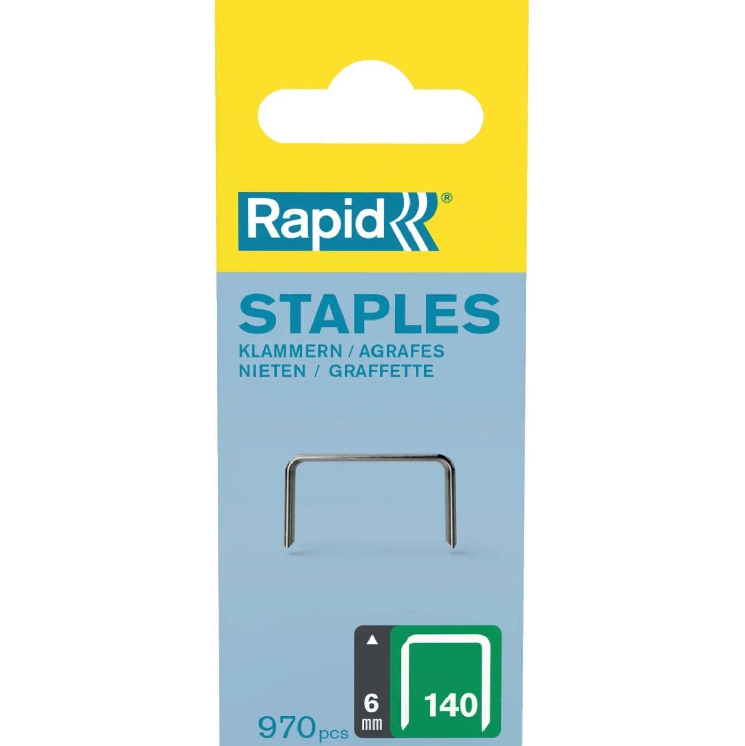 Graffe Rapid a filo piatto No. 140 da 6 mm