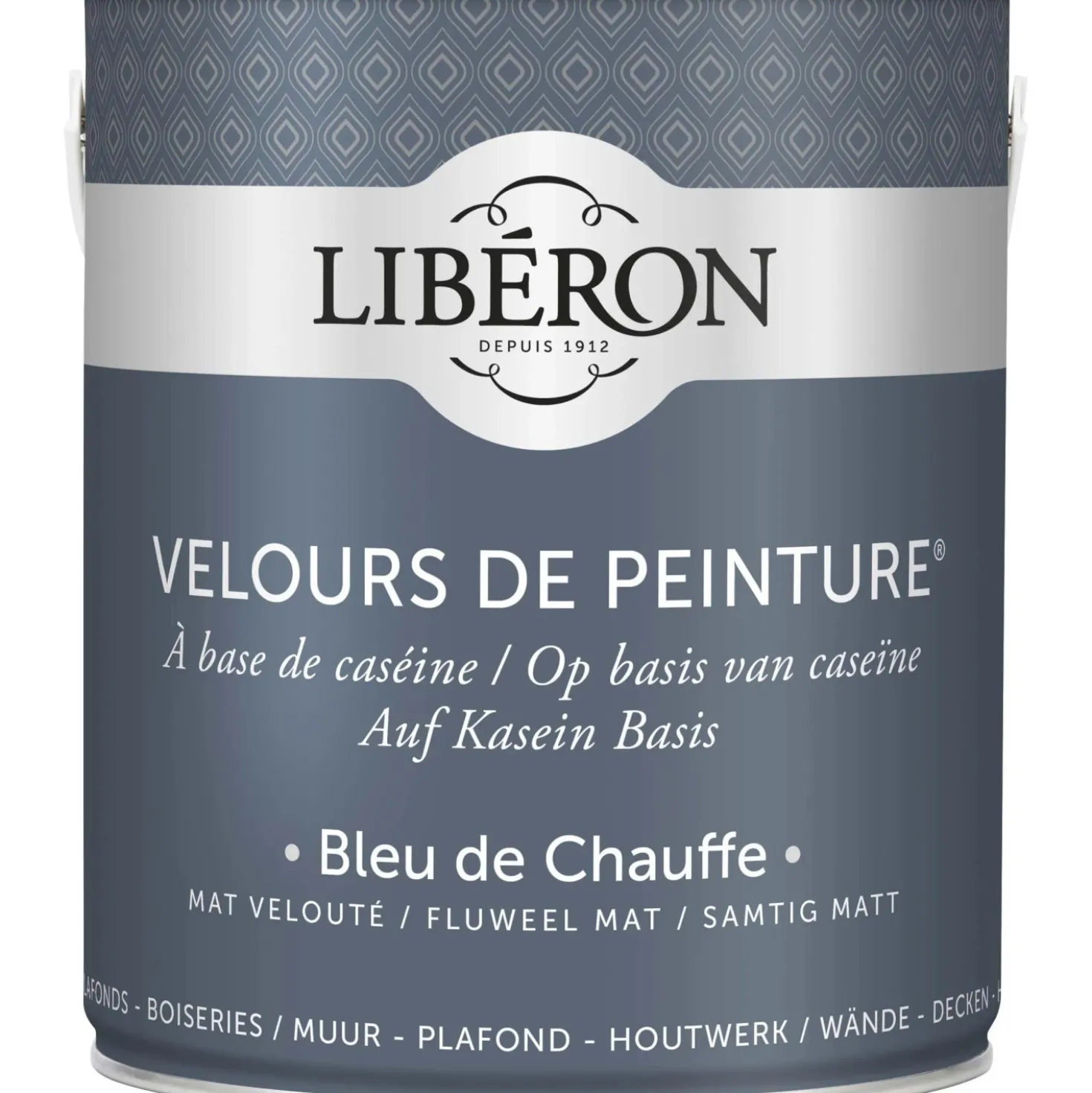 Idropittura lavabile Velours de Peinture Liberon Bleu Chauffe 2,5 L