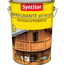 Impregnante per legno ad acqua Syntilor noce chiaro 5 l