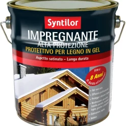 Impregnante per legno in gel Syntilor effetto noce 2,5 l