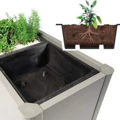 Inserto in plastica per fioriera Belvedere Biohort 3 pz