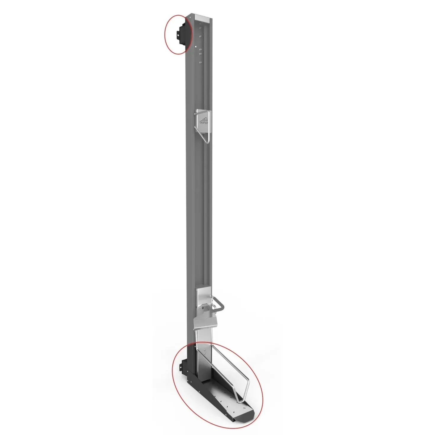 Kit montaggio Bikelift orientabile casetta giardino Biohort 16x53x182cm