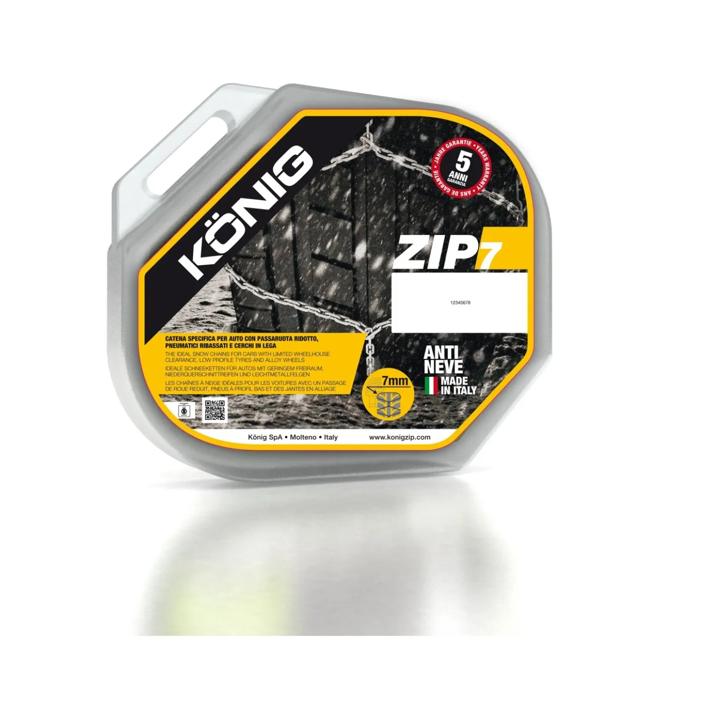 Konig catena da neve per autovettura ZIP 7 mis. 060