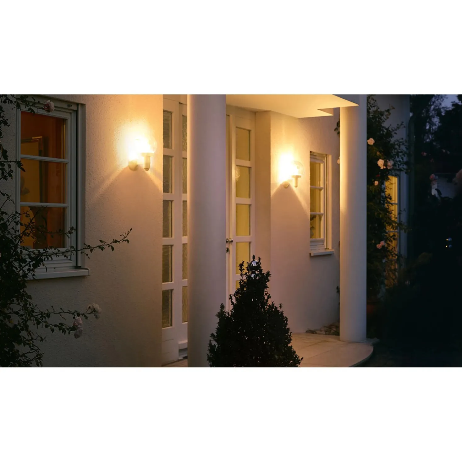 Lampada LED con rilevatore L 115 S 26x21,5x33 cm bianco