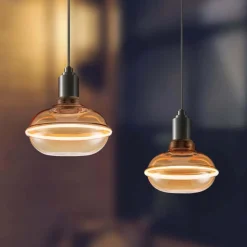 Lampada LED decorativa E7 eclipse Prismalux 265 lm ambrata