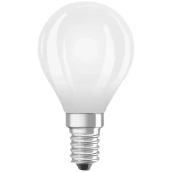 Lampadine LED E14 forma a sfera Osram 806lm bianco opaco 3 pz 4000K