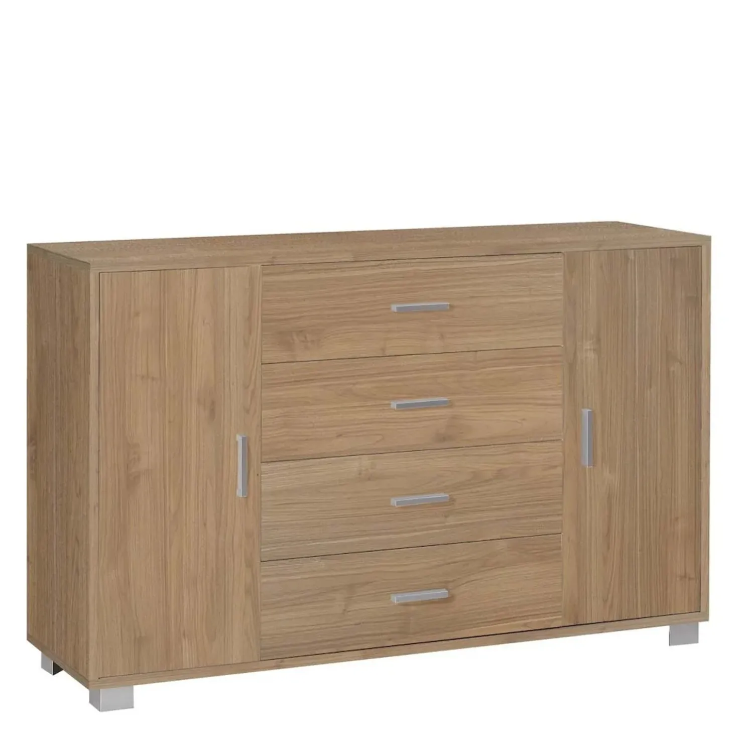 Mobile cassettiera in kit Sarmog 4 cassetti 112x70x41 cm noce