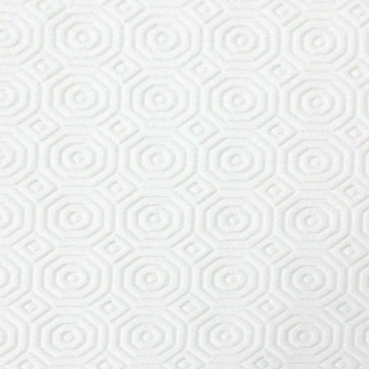 Mollettone stampato al metro disegno Bianco/Bianco H140x20 m