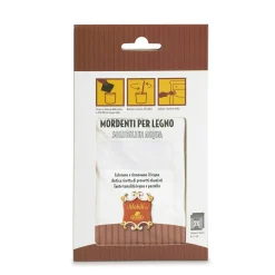 Mordente legno all`acqua color noce chiaro 2 pezzi