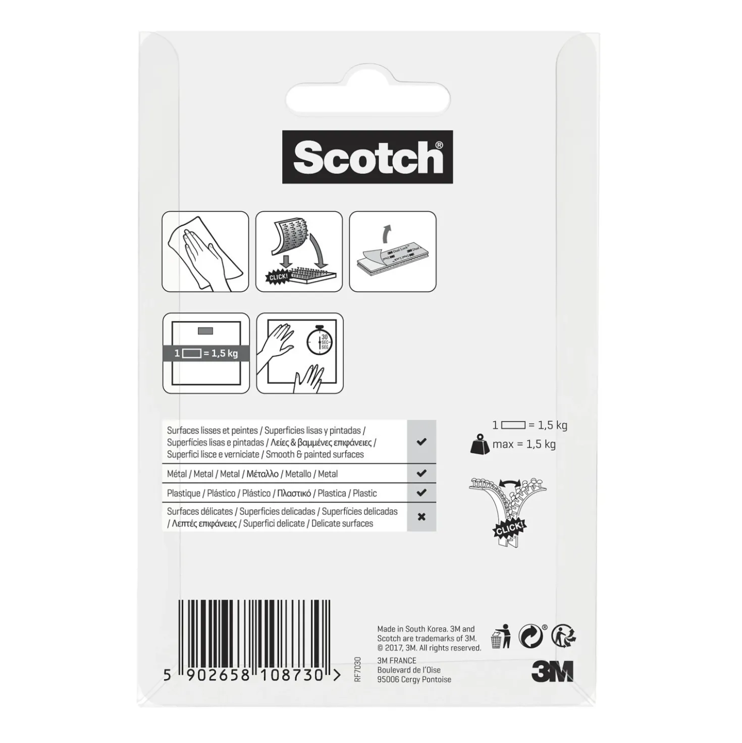 Nastro adesivo Scotch® 48 mm x 50 m bianco