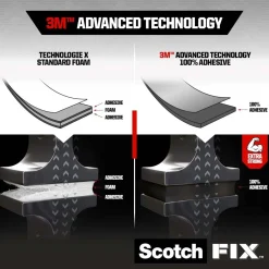 Nastro biadesivo permanente Scotch-Fix Extreme 19 mm x 1,5 m rosso