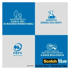 Nastro per mascheratura ScotchBlue 48 mm x 41 m blu