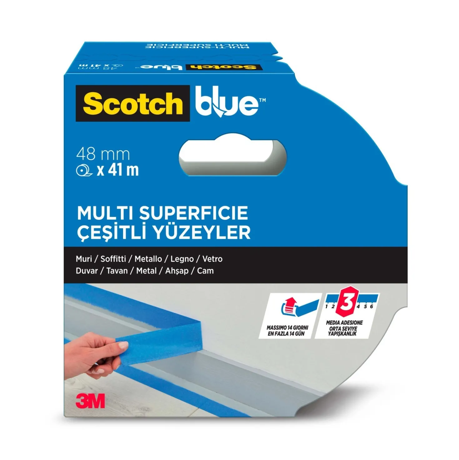 Nastro per mascheratura ScotchBlue 48 mm x 41 m blu