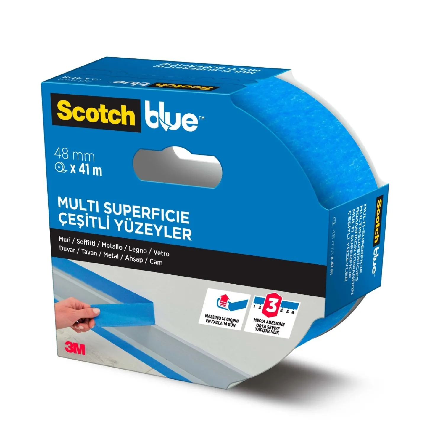 Nastro per mascheratura ScotchBlue 48 mm x 41 m blu