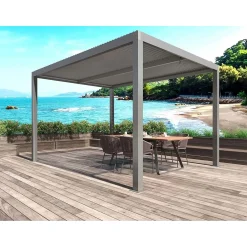 Pergola bioclimatica in alluminio Atena100 295x392xH250 cm antracite