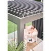 Pergola in metallo Biohort grigio scuro/argento 552,5x367,5x264 cm
