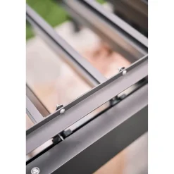 Pergola in metallo Biohort grigio scuro/argento 552,5x367,5x264 cm