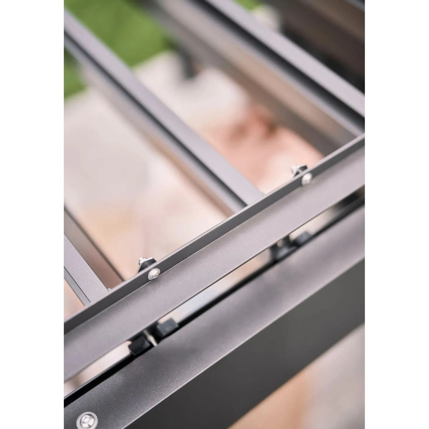 Pergola in metallo Biohort grigio scuro/argento 552,5x367,5x264 cm