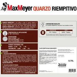 Pittura per esterno traspirante MaxMeyer Quarzo Riempitivo bianco 0,75 l