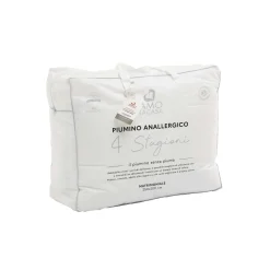 Piumino 4 stagioni singolo bianco
