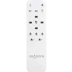 Plafoniera LED Alisio Mini 70W ventilatore motore DC 30W luce regolabile argento