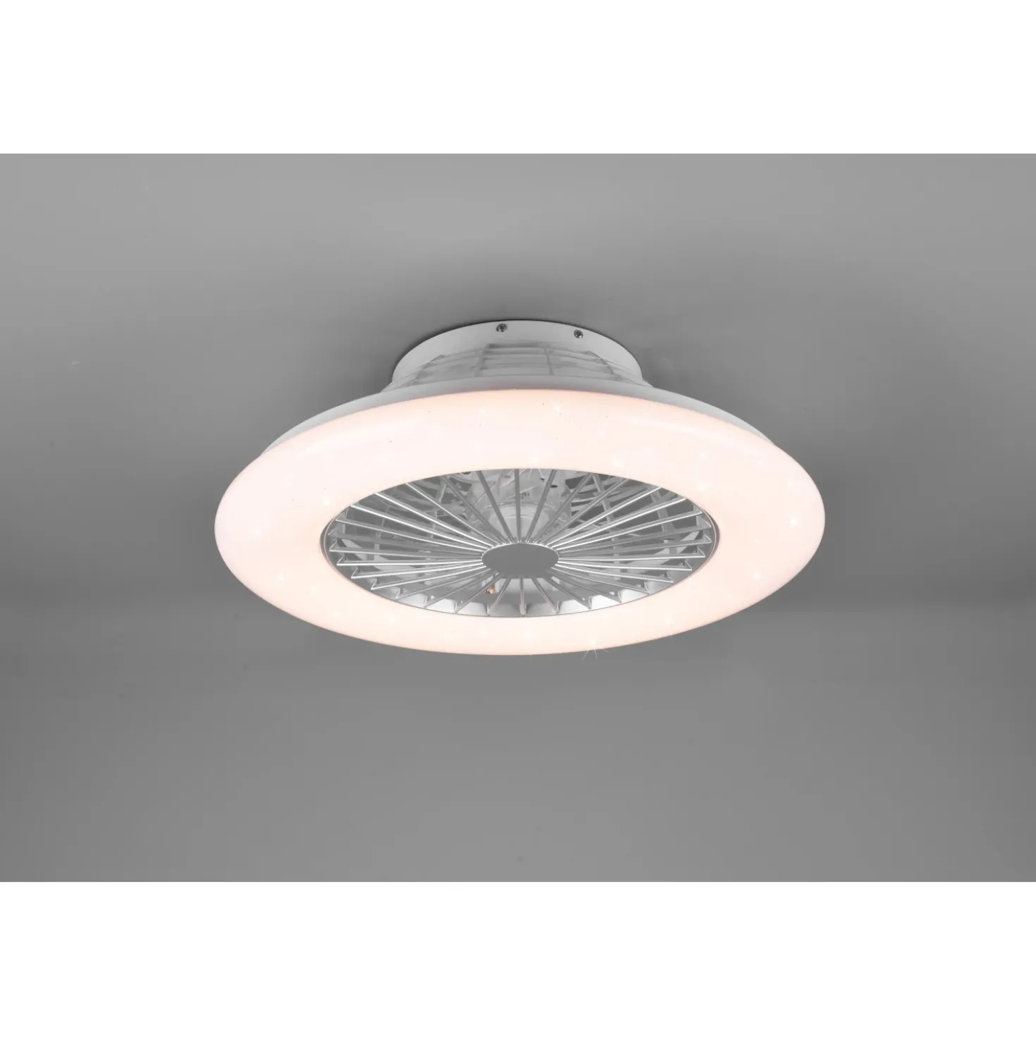 Plafoniera LED con ventilatore Stralsund RGB Ø 50 cm