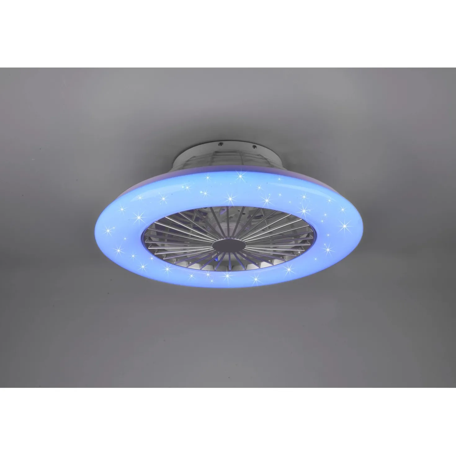 Plafoniera LED con ventilatore Stralsund RGB Ø 50 cm