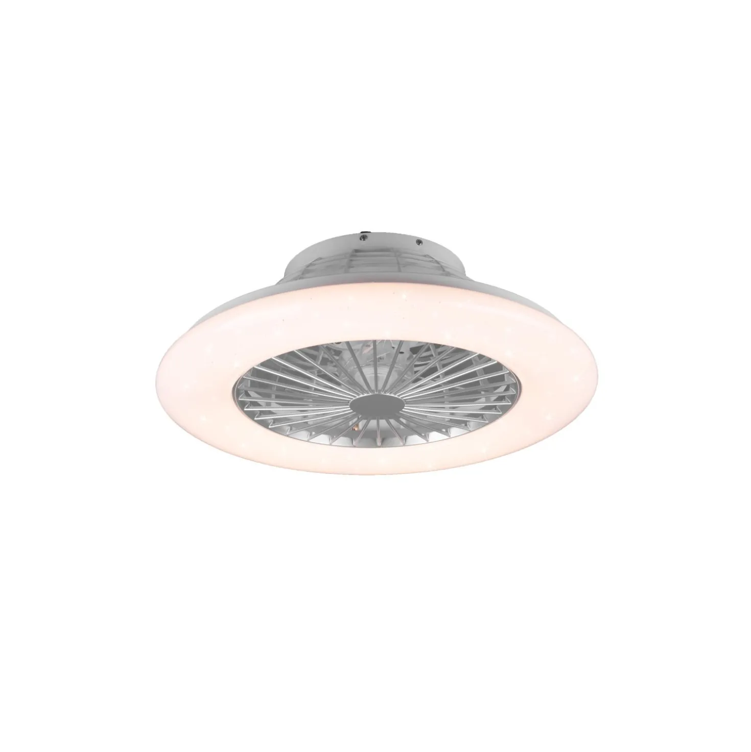 Plafoniera LED con ventilatore Stralsund RGB Ø 50 cm