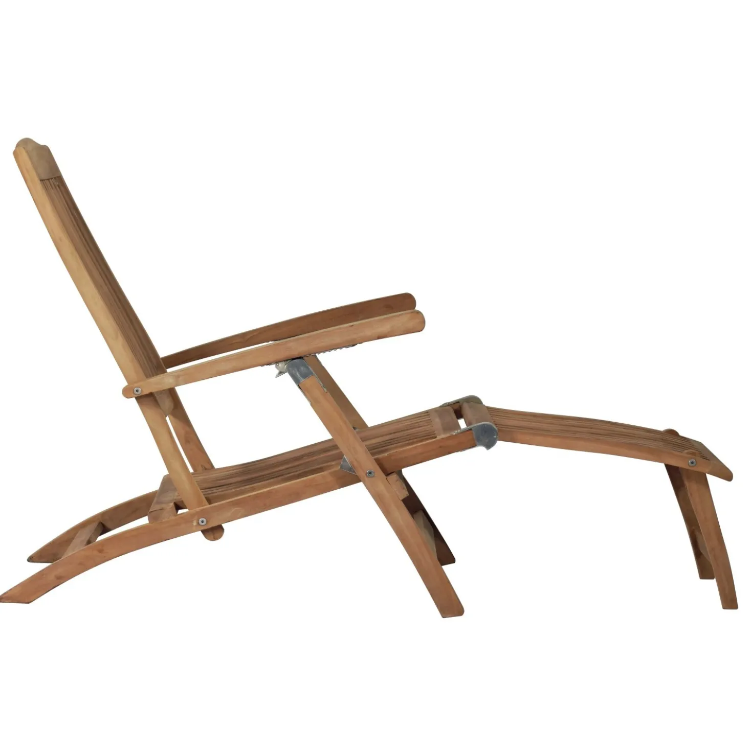 Poltrona da esterno Steamer in teak 58x163x94/100