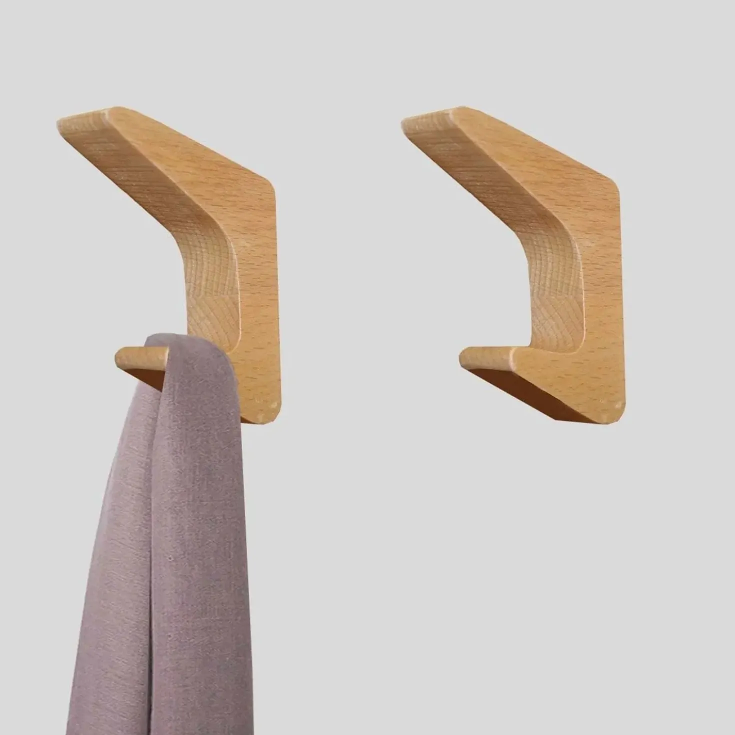 Porta abito in legno finitura naturale L 2 x H 7 x P 7 cm