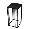 Portavaso in metallo quadrato H50 cm nero