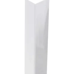 Profilo angolare a L 2,6 m 20x20 mm in pvc bianco opaco