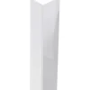 Profilo angolare 2,6 m 30x30 mm in pvc bianco opaco