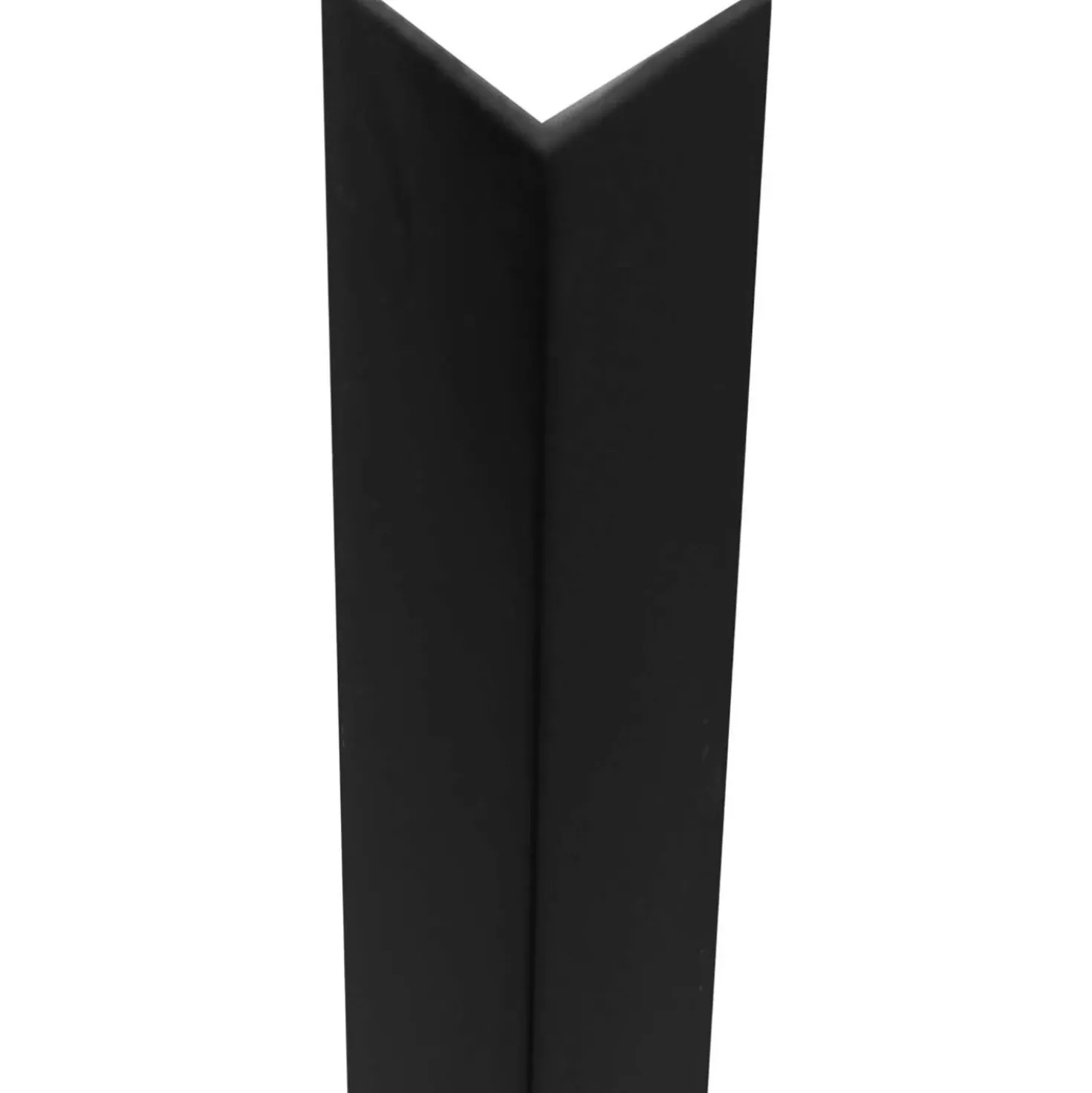 Profilo angolare 2,6 m 25x25 mm in pvc nero opaco