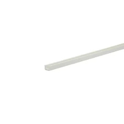 Profilo a U 1 m 10x10 mm in pvc bianco opaco