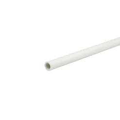 Profilo tubo tondo 1 m x Ø 12 mm in pvc bianco opaco