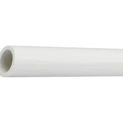 Profilo tubo tondo 2,6 m x Ø 10 mm in pvc bianco