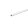 Profilo tubo tondo 1 m x Ø 10 mm in pvc bianco opaco