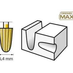 Punta da intaglio Dremel Max117DM 6,4 mm 2 pz