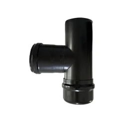 Raccordo tubo stufa a pellet T 90° MFM Ø 80 mm SP 1,2 mm con guarnizione