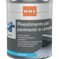 Rivestimento per pavimenti in cemento satinato Grigio pietra 2,5 l ca 26 m²