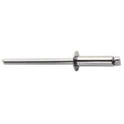 Rivetti Rapid Acciaio INOX Ø4.8 x 18 mm Conf. da 50 Pezzi e Punta Trapano incl